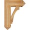 Ekena Millwork Imperial Arts and Crafts Rough Sawn Bracket w/ Offset Brace, Western Red Cedar, 8"W x 20"D x 28"H BKT0806X20X28IMP03RWR - alternate 4